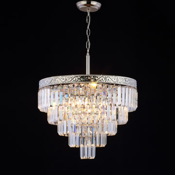 Wyatt 12" Crystal LED Chandelier - JONATHAN Y